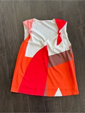 Women’s Colorblock Knot-Shoulder Shift Tank Top size S Amazon